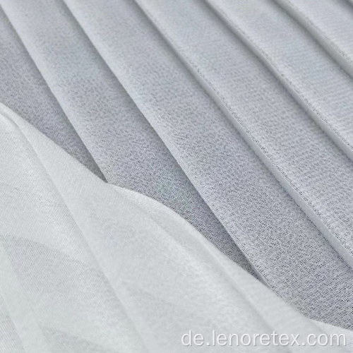 100% Polyester gewebtes weißes Chiffon-Crêpe-plissiertes Gewebe